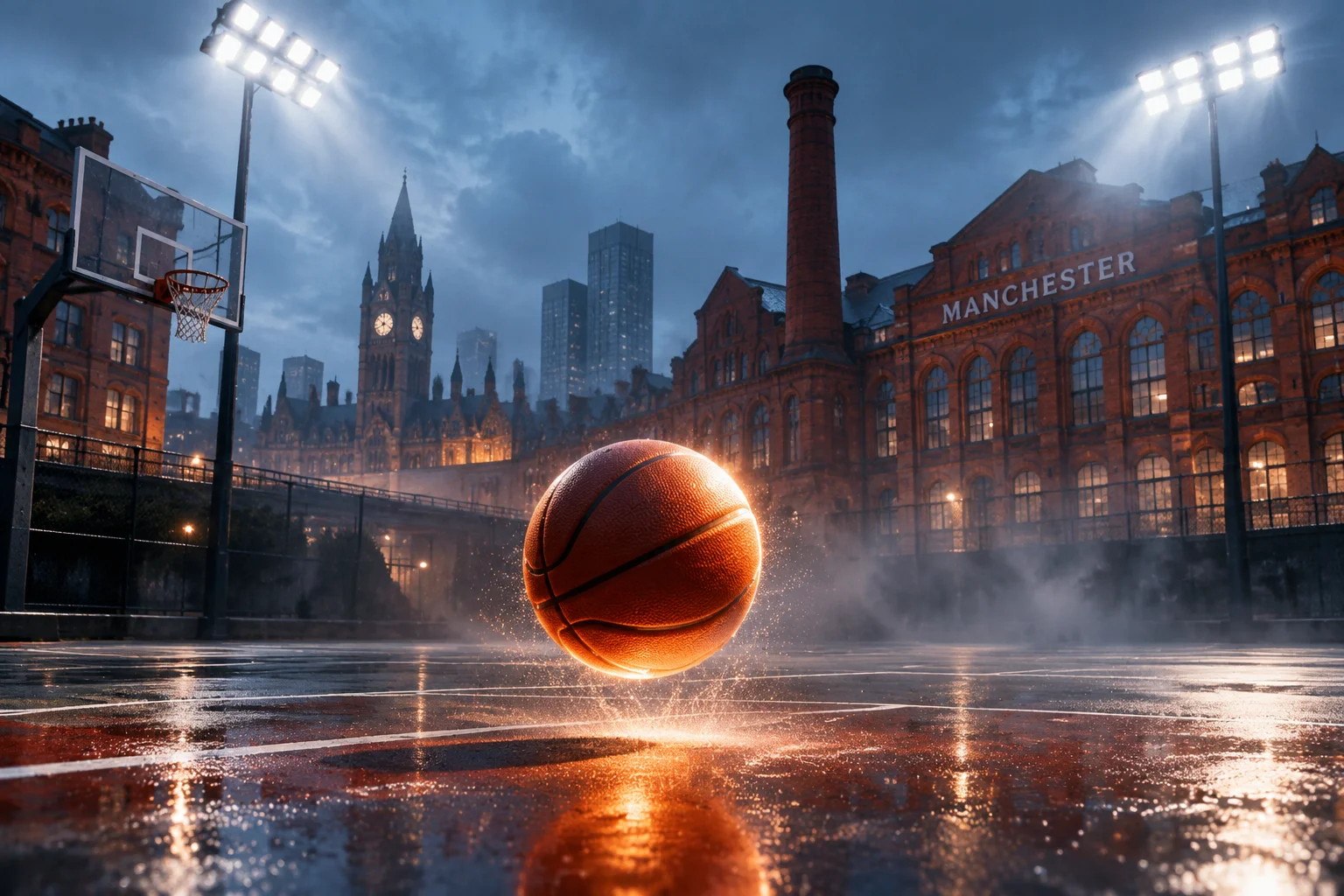 Annonce du match à Manchester